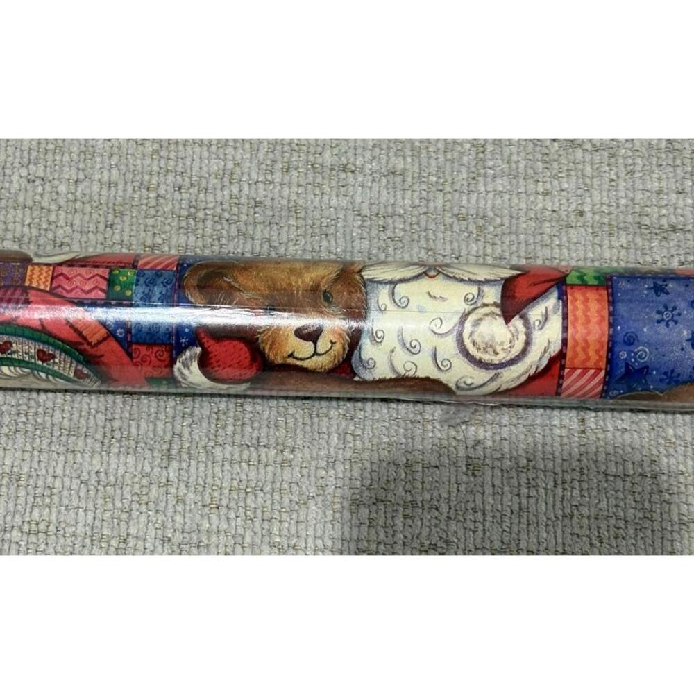 Vintage Christmas Gift Wrap Roll “Holiday Hugs” - Picture 2 of 4